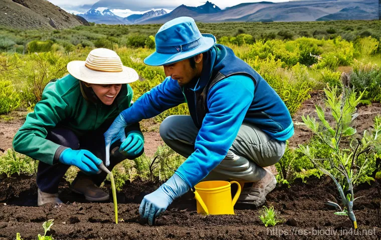생물다양성 보전 실무 교육과정 - **Field Biologist Monitoring Wildlife in the Amazon:** A dedicated female field biologist, wearing p... 생물다양성 보전 실무 교육과정 - **Field Biologist Monitoring Wildlife in the Amazon:** A dedicated female field biologist, wearing p...